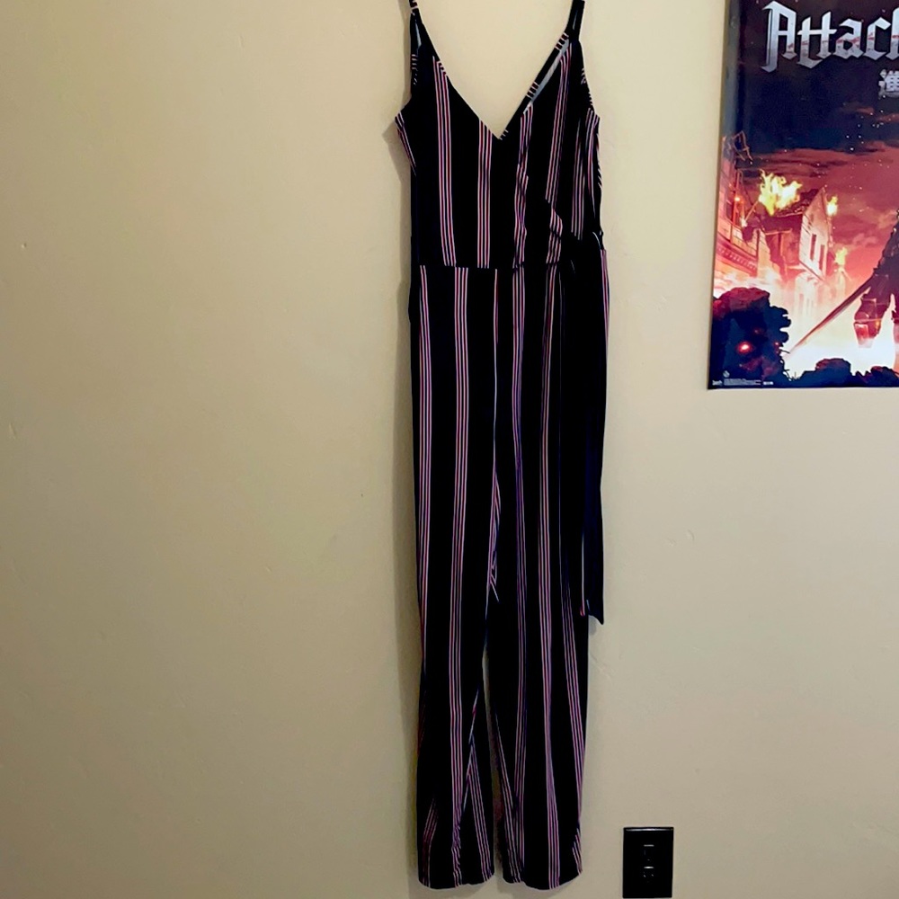 Striped jumpsuit
